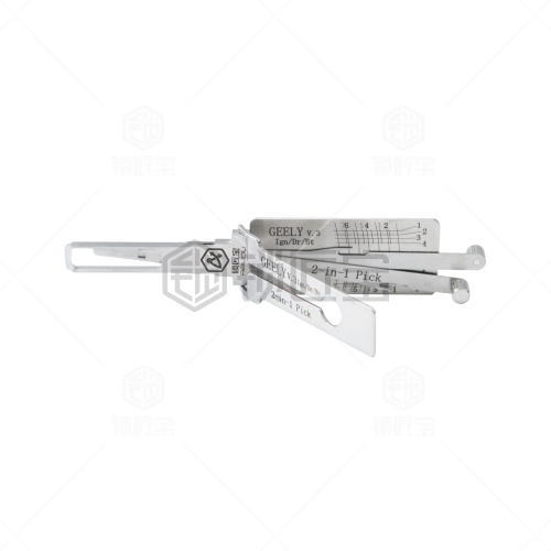 ABUDU/锁匠宝-GEELY吉利一代二合一工具-内铣两轨迹 吉利熊猫/帝豪/宝骏630