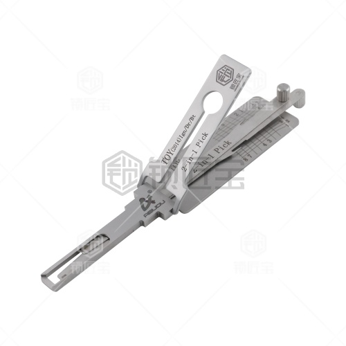 ABUDU/锁匠宝-丰田卡罗拉TOY2014专用开锁工具 二合一内铣两轨迹读齿工具