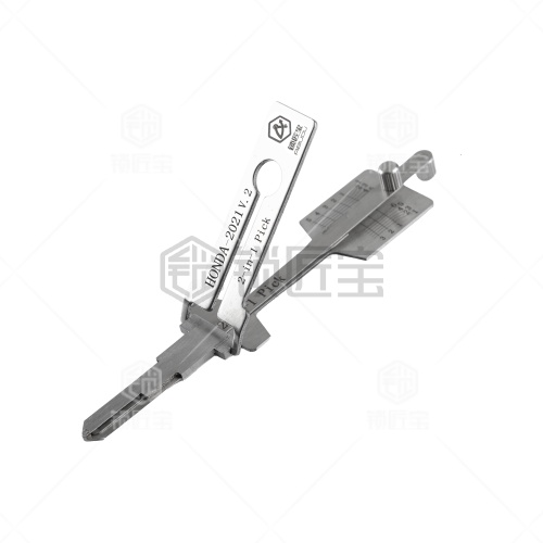 HONDA2021 新本田【中国地区】汽车锁锁匠宝读齿开启二合一工具-侧铣四轨迹「双切口」