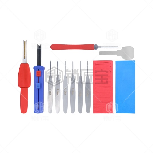 叶片锁复合定齿工具（全套） 无损开启叶片锁 C级锁芯工具套装 技术开启工具|锁匠用品