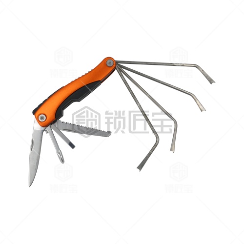 万用防盗门锁体 折叠钩组合 锁体钩开工具 GS-X8