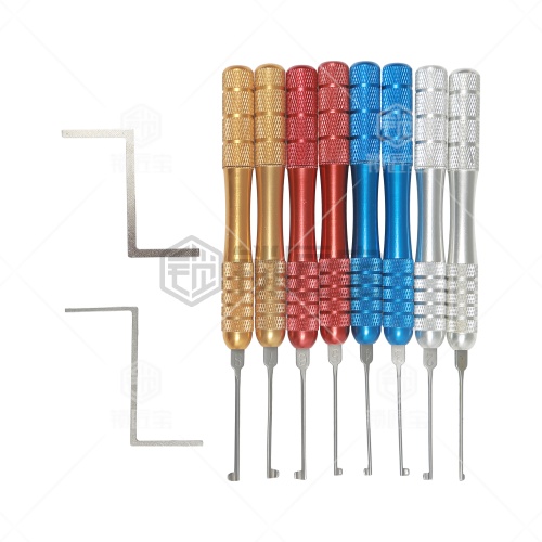 HUK新款八支彩柄卡巴单钩