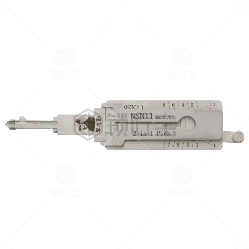 李志勤-NSN11尼桑帕拉丁车系汽车锁读齿开启工具-平铣李氏二合一